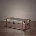 thumbnail image 3 of Nauticalmart Commander Aluminum Storage Trunk Coffee Table, 3 of 6