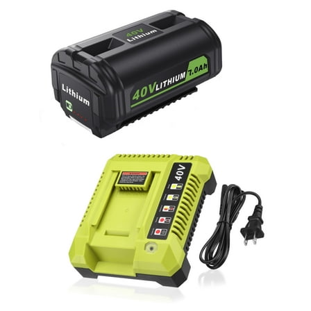 40V 7.0Ah Lithium-Ion Battery   Rapid Charger OP401 for Ryobi 40 Volt Power Tools OP4026 OP40602 OP4050A OP4040 OP4030