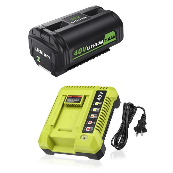 40V 7.0Ah Lithium-Ion Battery   Rapid Charger OP401 for Ryobi 40 Volt Power Tools OP4026 OP40602 OP4050A OP4040 OP4030