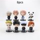 thumbnail image 1 of LLavero de figura DE ACCIÓN DE Jujutsu Kaisen, juguete Kawaii, Itadori, Yuji, Gojo, Satoru, Fushiguro, Megumi, Kugisaki, regalo, novedad"C 8pcs" Fivean Toy model, 1 of 2