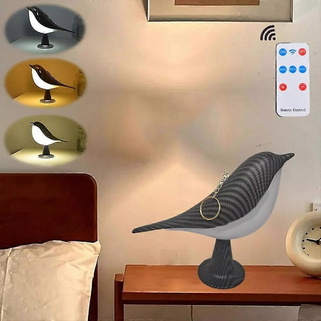 2 in 1 Aroma Lumibird Lamp Diffuser,3 Color Temperature Small Bird Table Lamp