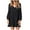 Black, variant on LLYwey Womens Maxi Dresses 2024 V-Neck Long Sleeve Solid Loose Dress Lantern Sleeve Fashion Dress New A-Line Dresses Black Xxl