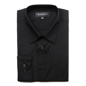 Marquis Classic Fit Solid Burgundy Wrinkle Resistant Cotton Blend Dress  Shirt - Walmart.com