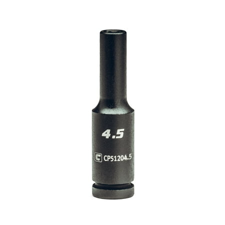 UPC: 0886352512206 | Capri Tools 4.5 mm Deep Impact Socket 1/4-Inch Drive 6-Point Metric