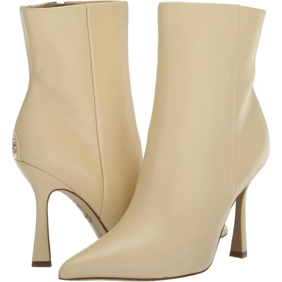 Sam Edelman Womens Ella Pointed Toe Dress Bootie Eggshell 5M