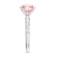 thumbnail image 4 of Rosec Jewels IGI Certified Lab Grown Diamond Pink Engagement Ring 3 Carat - VS1 Grade, 18K White Gold, US 3.50, 4 of 9