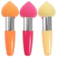 thumbnail image 1 of FELTECHELECTR 3 esponjas con forma de gota de agua para base de maquillaje, corrector y crema líquida para mujer (rojo, azul y piel), 1 of 7