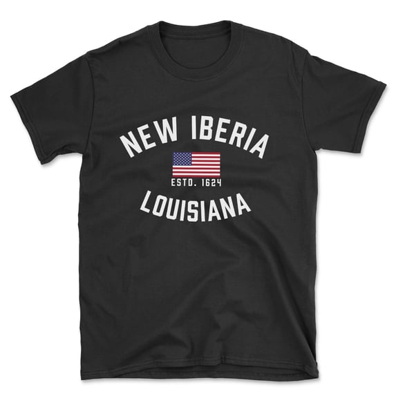 New Iberia Louisiana Patriot Men's Cotton T-Shirt