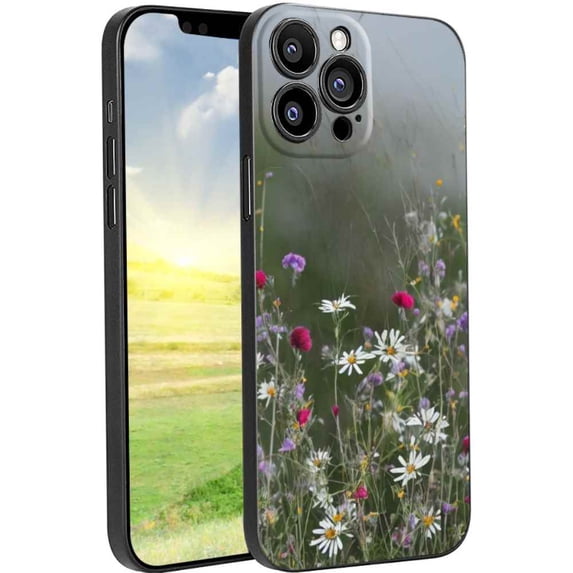 Wild-Flowers-396 Phone Case, Degined for iPhone 13 Pro Max Case Men Women, Flexible Silicone Shockproof Case for iPhone 13 Pro Max