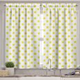 thumbnail image 2 of Ambesonne Sky Valance & Curtain, Symmetrical Monochrome Stars, 55"x36", Yellow and White, 2 of 7