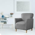 thumbnail image 3 of SHANNA Single Armchair Cover Stretch Chair Covers Anti-Slip Furniture Protector for Living Room Banquet（Deep Grey）, 3 of 8