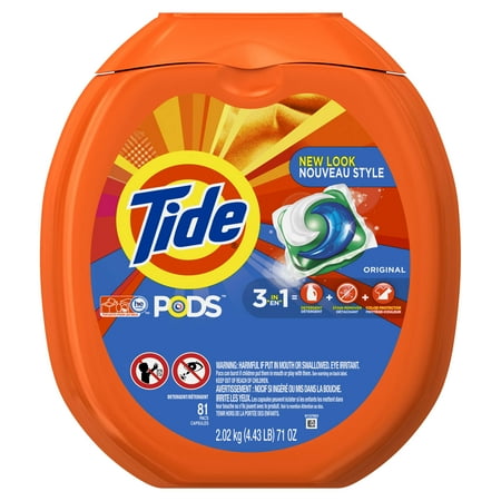 Tide PODS Original Scent HE Turbo Laundry Detergent Pacs, 81 Count