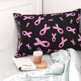 thumbnail image 4 of Kdxio Cotton Pillow Cases 20"x30" Pillowcases,Soft and Breathable Bedroom Pillow Cases-Breast Cancer Awareness-No Pillow Core, 4 of 5
