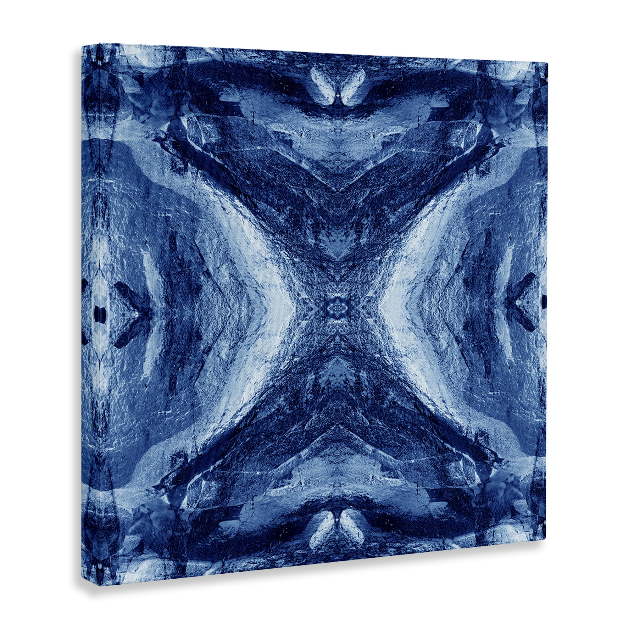 Stupell Industries Rustic Mirrored Motif Abstract Painting Wrapped Canvas Art Print Wall Art, 24 x 24