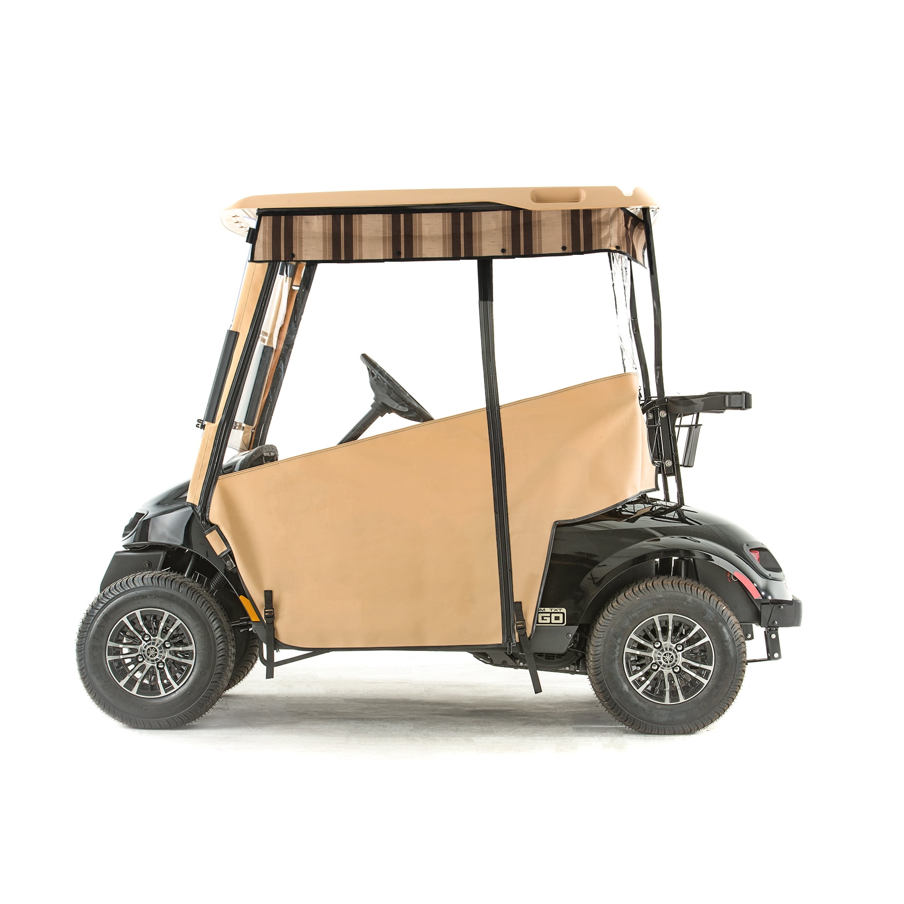EZGO TXT48 Golf Cart PROTOURING Sunbrella Track Enclosure Linen