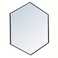 thumbnail image 5 of Metal frame hexagon mirror 41 inch in Black, 5 of 5