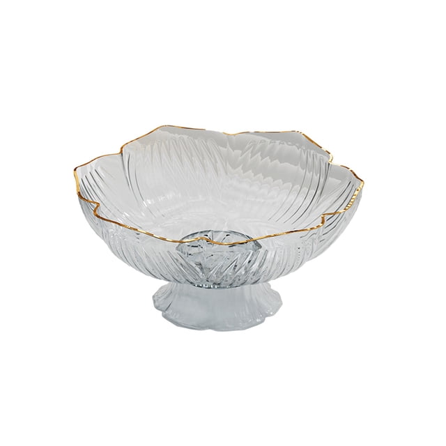 Dvruxg Bol à Fruits de Cuisine Polyvalent avec Drainage, Bol Passoire en PVC Élégant pour Buffets, Plateau de Service Rond pour Fêtes et Rassemblements