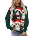 thumbnail image 4 of My Items Talove Long Sleeve Shirts for Women Graphic Printed Sweatshirt Fall Fashion Must Haves Fall Clothes 2025 Fashion Womens Tops Casual Dressy Christmas Shirts, 4 of 6