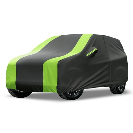 Unique Bargains Car Cover Waterproof All Weather for Jeep Grand Cherokee 2002-2023 Aluminum Film Cotton Black Green 1 Pc