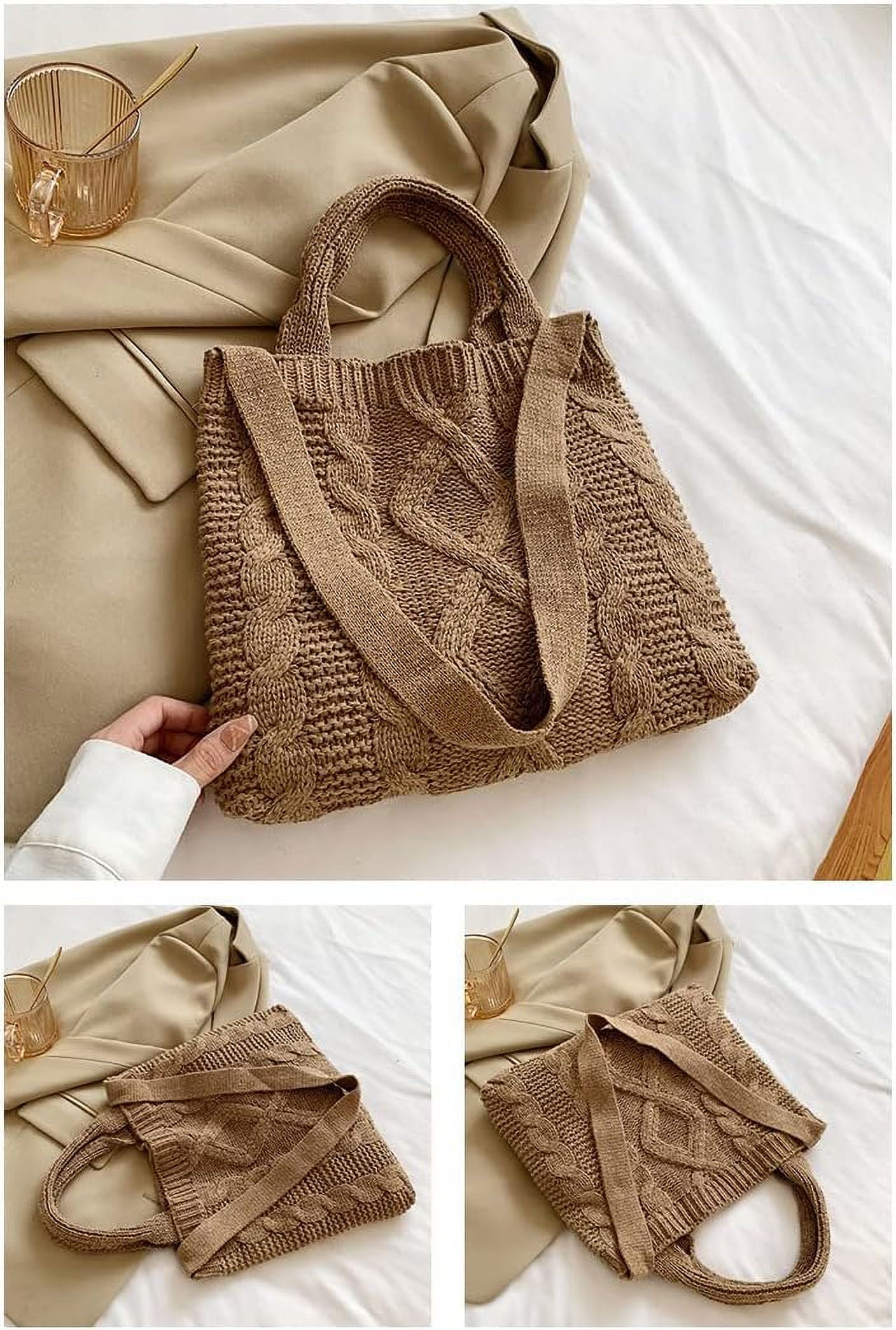 Kukuzhu Bag Tote Bag Aesthetic Accessories Crossbody Bag Crochet Tote Bag School Tote Bag