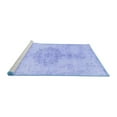 thumbnail image 2 of Ahgly Company Machine Washable Indoor Rectangle Abstract Blue Contemporary Area Rugs, 2' x 3', 2 of 4