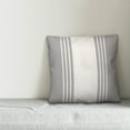 thumbnail image 2 of Creative Products Grey and White Farmhouse Stripe 16x16 Spun Poly Pillow, 2 of 2