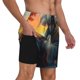 thumbnail image 2 of Balery Sunset Meditating Bichon Frise Bañador para hombre, shorts de playa de secado rápido con entrepierna y forro de compresión-Small, 2 of 6