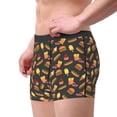 thumbnail image 2 of Sikiie Fast Food Print Men's Boxer Briefs, Elastic Waistband Boxer Briefs Leggings-Large, 2 of 5