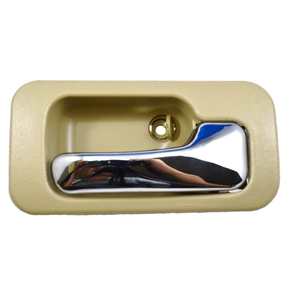 PT Auto Warehouse HO-2578ME-RR - Inner Interior Inside Door Handle, Beige/Tan Housing with Chrome Lever - Passenger Side Rear Fits select: 1990-1993 HONDA ACCORD