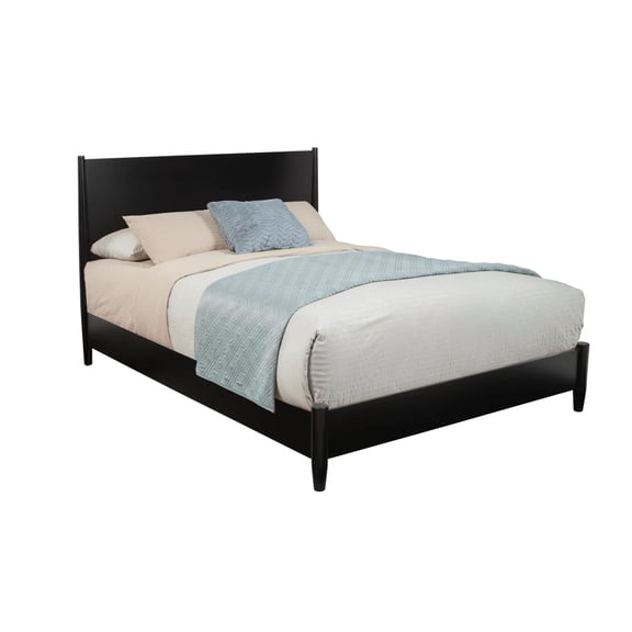 Pemberly Row Modern / Contemporary Queen Platform Bed in Black