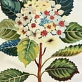 thumbnail image 6 of WYYP Flowers Leaves Folk Art Round Tablecloth 100% Polyester Fiber with Elastic Edge White, 6 of 8