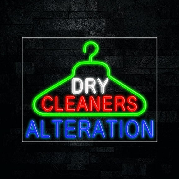 Dry Cleaners Alteration-LED Neon Sign 28"L x 22"H #31246