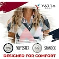 thumbnail image 3 of Yatta Golf Womens Standout Performance Short Sleeve Golf Polo Shirt (Birdie Dropper, Small), 3 of 4