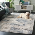 thumbnail image 4 of SAFAVIEH Quincy Caymen Abstract Indoor/Outdoor Area Rug, Ivory/Blue, 4' x 6', 4 of 9