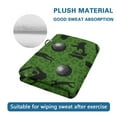 thumbnail image 4 of Yuyamidu Golf Print Golf Towel Green Towel Coral Velvet to Remove Sand Mud Dirt and Sweat Lightweight and Easy to Carry for Golf Bags, Cart or Club, 4 of 7