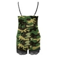 thumbnail image 4 of MKLEKYY Pijamas Mujer Algodon Cortos de Moda para Mujer, Estampado Sexy de Encaje, Tirantes Ajustables, Sin Mangas, Camiseta Sin Mangas, Pantalones Cortos, conjunto de Pijama Informal, 4 of 4