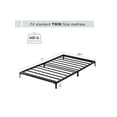 thumbnail image 2 of 6-pulgada tamaño individual/tamaño completo/queen size blanca/negra metal low marco de cama-heavy duty mattress foundation no box spring required easy to assemble con strong bearing capacity, 2 of 8