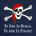 thumbnail image 3 of CafePress - To Arr Is Pirate Skull Dark T Shirt - Men's Classic Graphic Cotton T-Shirt, 3 of 4