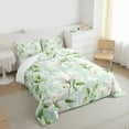 thumbnail image 3 of Homewish Country Floral Bedding Comforter Set,Rustic Botanical Twin Comforter Sets,White Green Bedding Set For Girl Teens,Luxury Bedroom Decor,2pcs, 3 of 8