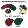 thumbnail image 5 of Everso Drill Brush Attachments Set Scrub Pads Sponge Buffing scrubber Car Polishing Pad Kit, 5 of 11
