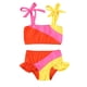 thumbnail image 1 of Traje de baño YOUNGER TREE para niñas pequeñas, dos piezas, naranja, 4-5T, 1 of 4