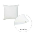 thumbnail image 3 of Honey Set of 2 Decorative Throw Pillow Cover Solid Color 22" x 22" White Square Pillowcase for Couch, Bedding, 3 of 4