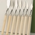 thumbnail image 2 of Oil Painting Scraper Set for Creative Painting, 7-Piece Set, Stainless Steel and Wood, Comfortable Grip, 2 of 8