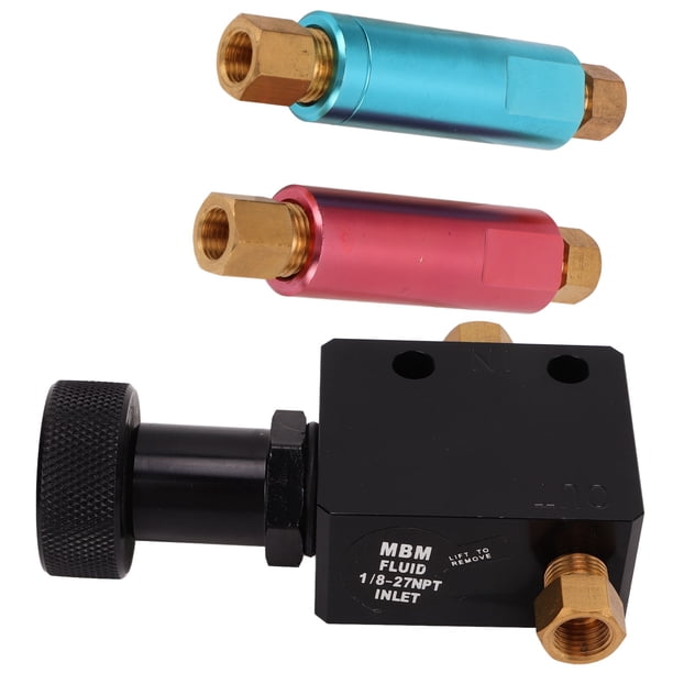 Valve De Dosage De Frein Réglable – Kit Avec Valves Résiduelles 2 Lb Et 10 Lb – Universal – Taille Filetée 3/8-24NPT Et 1/8-27NPT