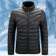 thumbnail image 1 of Ceisia Men's Winter Warm Stand Collar Zipper Cardigan with Pockets Windproof Water Gift Repellent Lightweight Puffer Jacket, 1 of 7