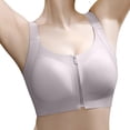 thumbnail image 3 of SPZTSX Sports Bras for Women Front Zipper Easy On Wireless High Support Seamless Post Surgery Workout Yoga Bra, 3 of 4