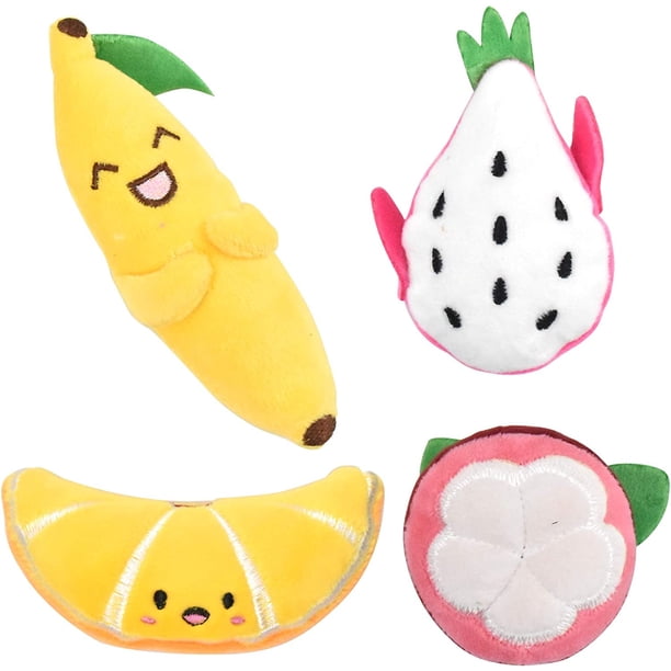 Juguetes de hierba gatera de 4 piezas, juguete de peluche de simulación para gatos, juguetes de hierba gatera para masticar y limpiar los dientes, aptos para todos los gatos y gatitos.