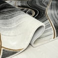thumbnail image 6 of Abani Luna Collection Area Rug Mid Century Modern Bedroom Living Room Decor Floor Rug 8 x 10 Black Grey, 6 of 9