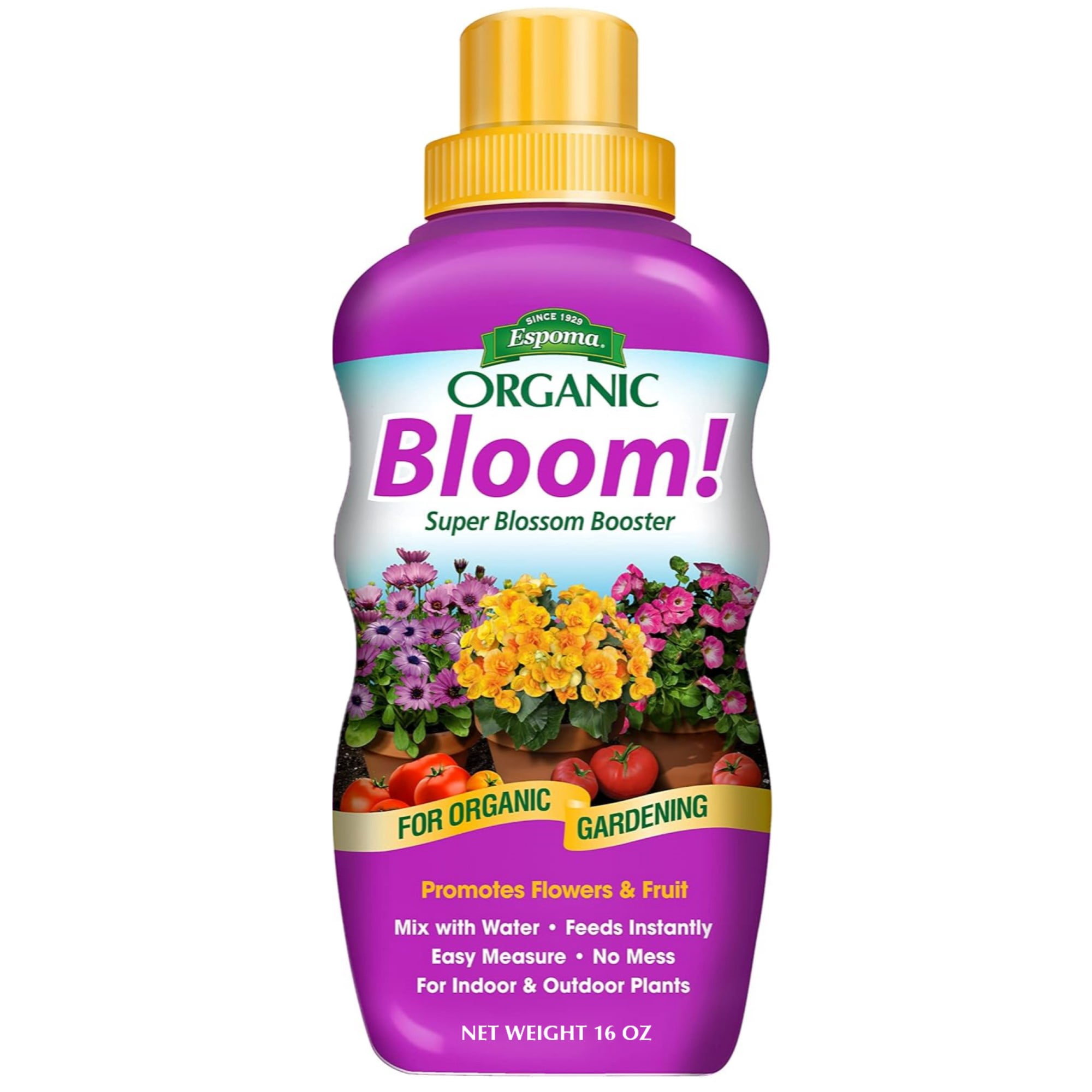 Espoma Bloom! Liquid Plant Food, Natural & Organic Super Blossom Booster, 16 fl oz