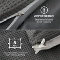 thumbnail image 5 of Luxury Waffle Duvet Cover Queen Size - Textured Duvet Cover Set, Soft, Breathable Bedding Set (90"x90") with 2 Pillow Shams for All Season, Dark Grey, Comforter Not Included, 5 of 9